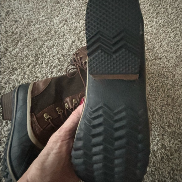 Sorel Women's Conquest Carly II Waterproof Boots Peatmoss discontinued - Picture 3 of 13